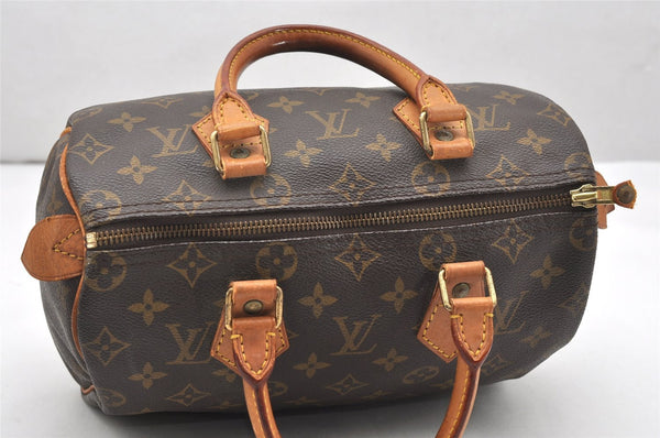 Authentic Louis Vuitton Monogram Speedy 25 Boston Hand Bag M41528 LV 4088K