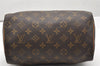 Authentic Louis Vuitton Monogram Speedy 25 Boston Hand Bag M41528 LV 4088K