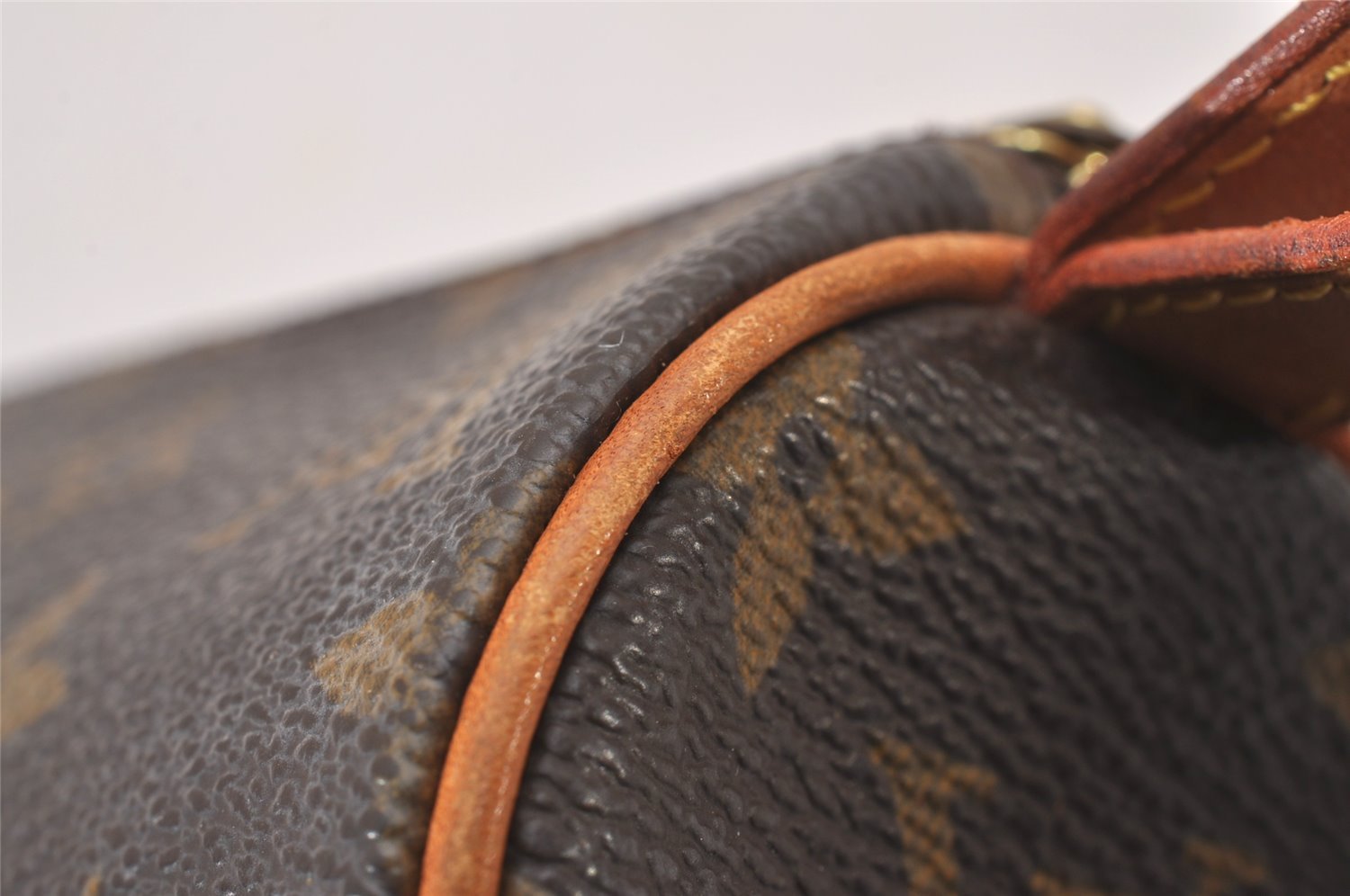 Authentic Louis Vuitton Monogram Trousse Ronde Pen Case Pouch M47630 LV 4089I