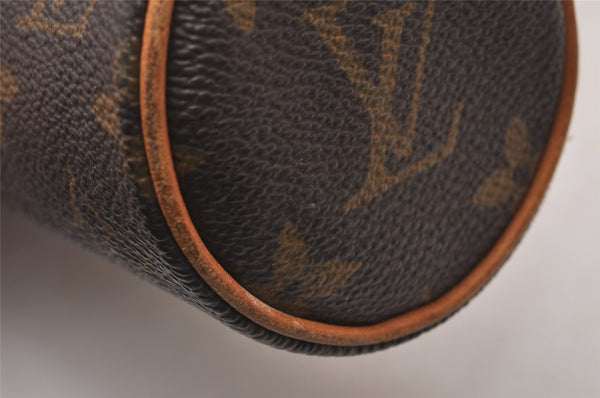 Authentic Louis Vuitton Monogram Trousse Ronde Pen Case Pouch M47630 LV 4089I
