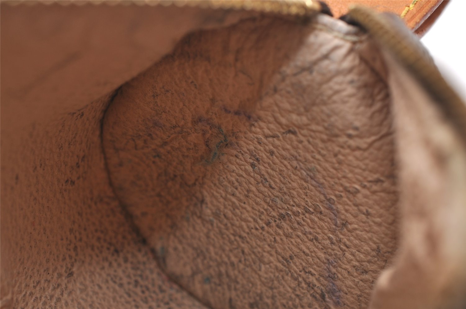 Authentic Louis Vuitton Monogram Trousse Ronde Pen Case Pouch M47630 LV 4089I