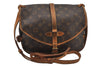 Authentic Louis Vuitton Monogram Saumur 30 Shoulder Cross Bag M42256 LV 4089J