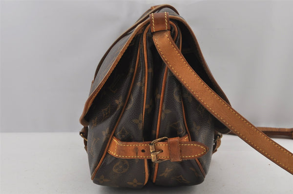 Authentic Louis Vuitton Monogram Saumur 30 Shoulder Cross Bag M42256 LV 4089J