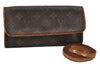 Authentic Louis Vuitton Monogram Pochette Twin PM Shoulder Bag M51854 LV 4090J