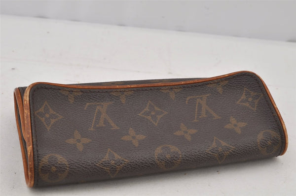 Authentic Louis Vuitton Monogram Pochette Twin PM Shoulder Bag M51854 LV 4090J