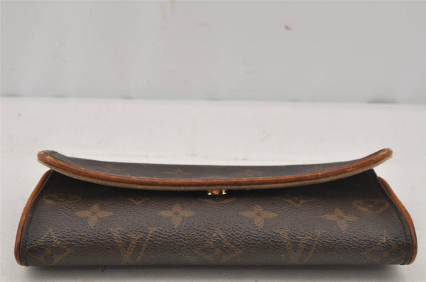 Authentic Louis Vuitton Monogram Pochette Twin PM Shoulder Bag M51854 LV 4090J