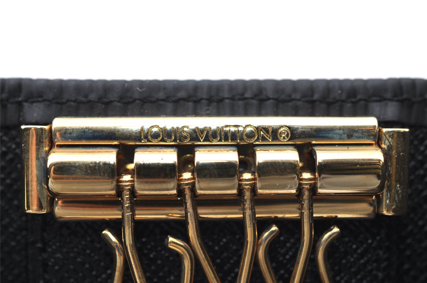 Authentic Louis Vuitton Epi Multicles 4 Key Case Black M63822 LV 4091I