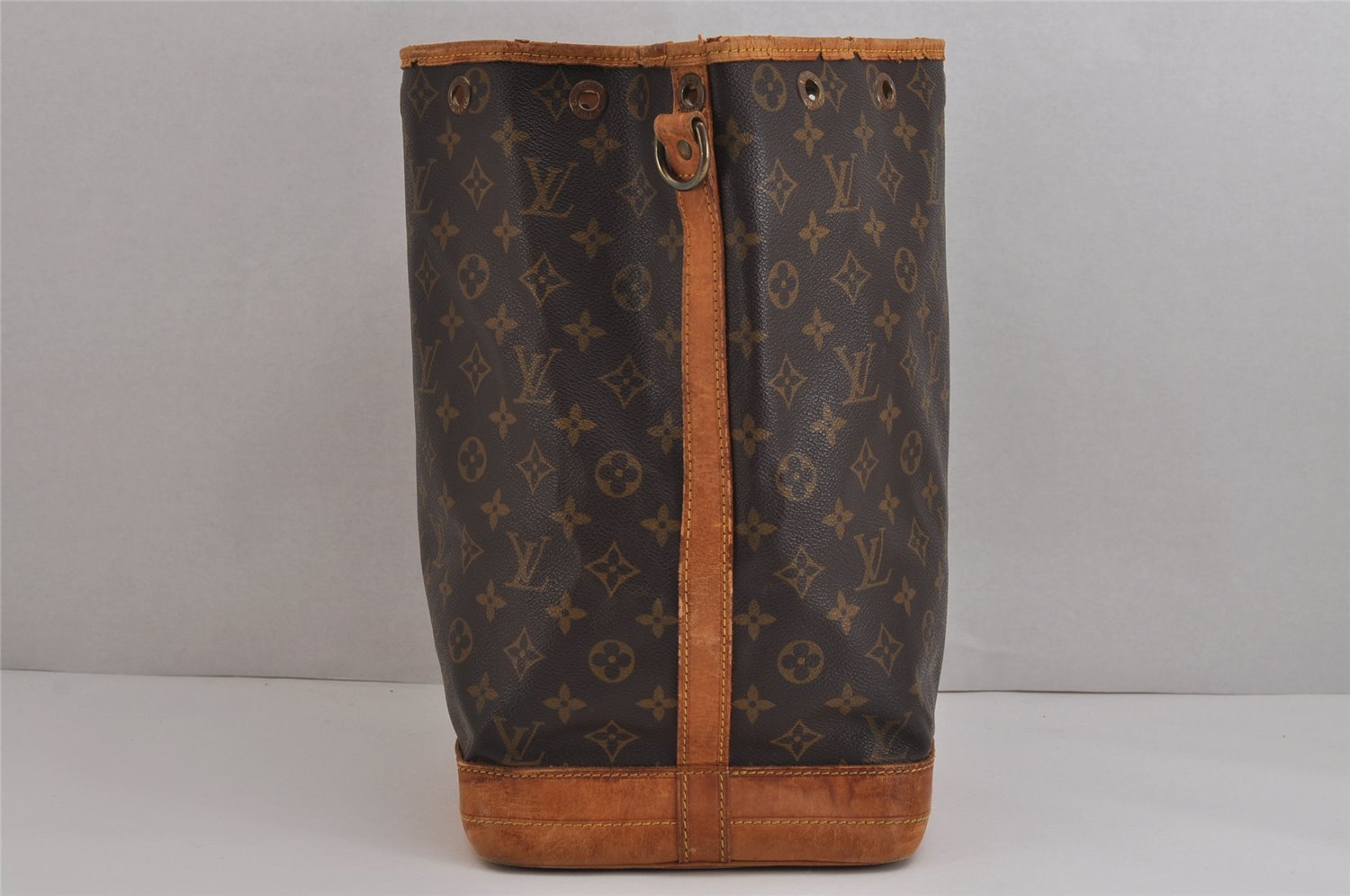Authentic Louis Vuitton Monogram Noe Shoulder Drawstring Bag M42224 Junk 4091J