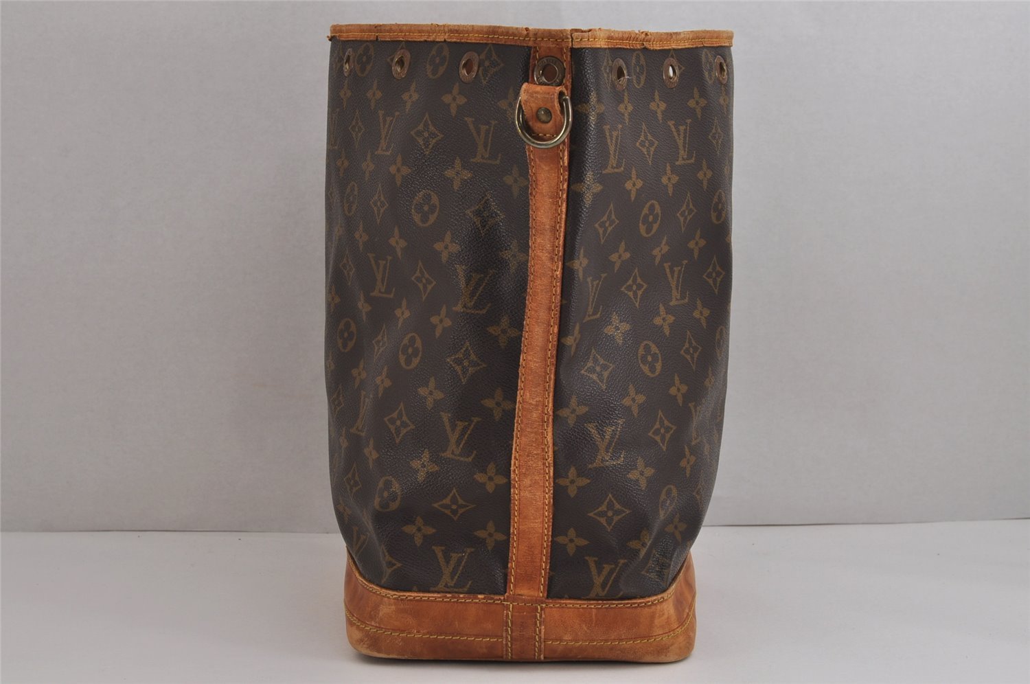 Authentic Louis Vuitton Monogram Noe Shoulder Drawstring Bag M42224 Junk 4091J