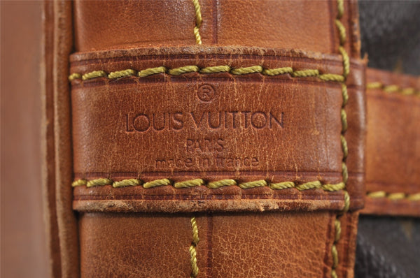 Authentic Louis Vuitton Monogram Noe Shoulder Drawstring Bag M42224 Junk 4091J