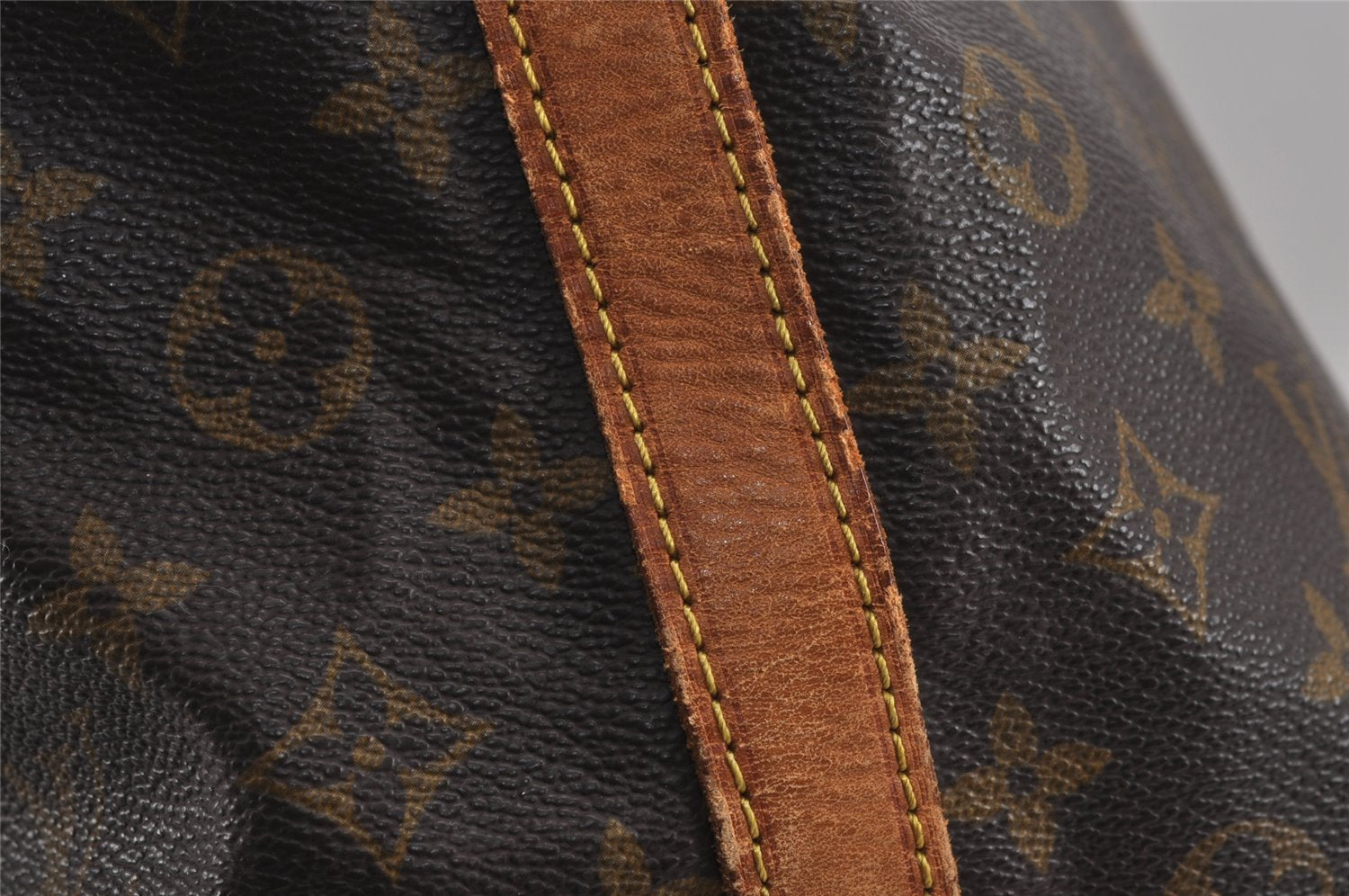 Authentic Louis Vuitton Monogram Noe Shoulder Drawstring Bag M42224 Junk 4091J