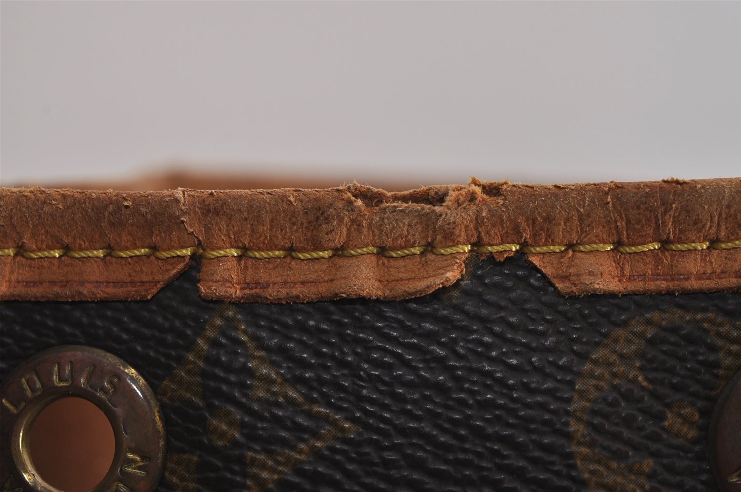 Authentic Louis Vuitton Monogram Noe Shoulder Drawstring Bag M42224 Junk 4091J