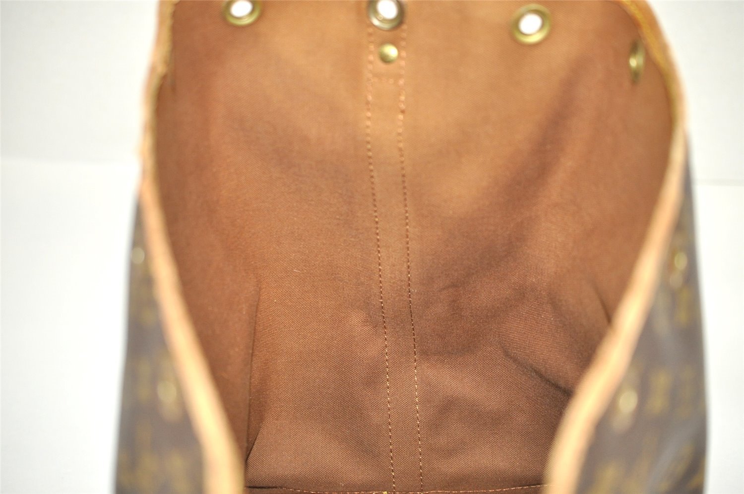 Authentic Louis Vuitton Monogram Noe Shoulder Drawstring Bag M42224 Junk 4091J