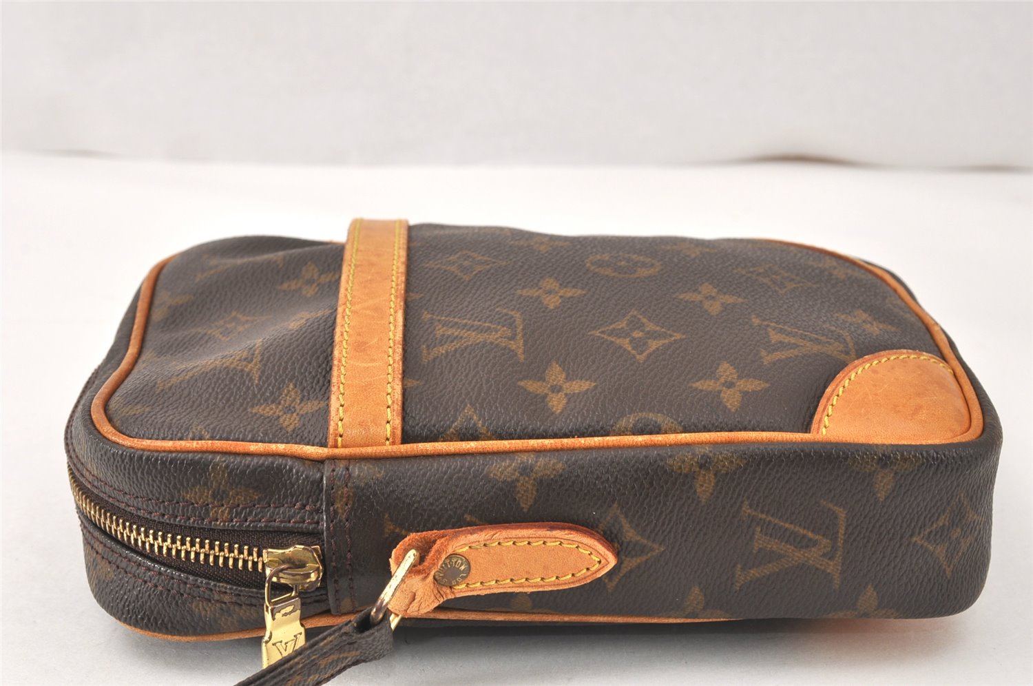 Authentic Louis Vuitton Monogram Danube Shoulder Cross Bag M45266 Junk 4091K