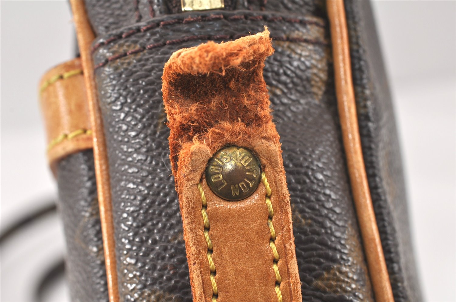 Authentic Louis Vuitton Monogram Danube Shoulder Cross Bag M45266 Junk 4091K