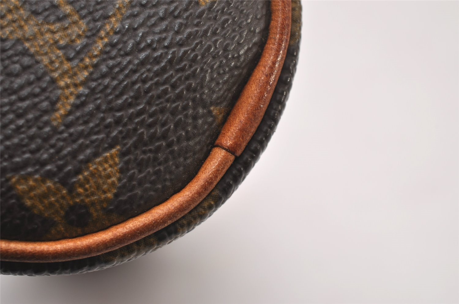 Authentic Louis Vuitton Monogram Trousse Ronde Pen Case Pouch M47630 Junk 4093I