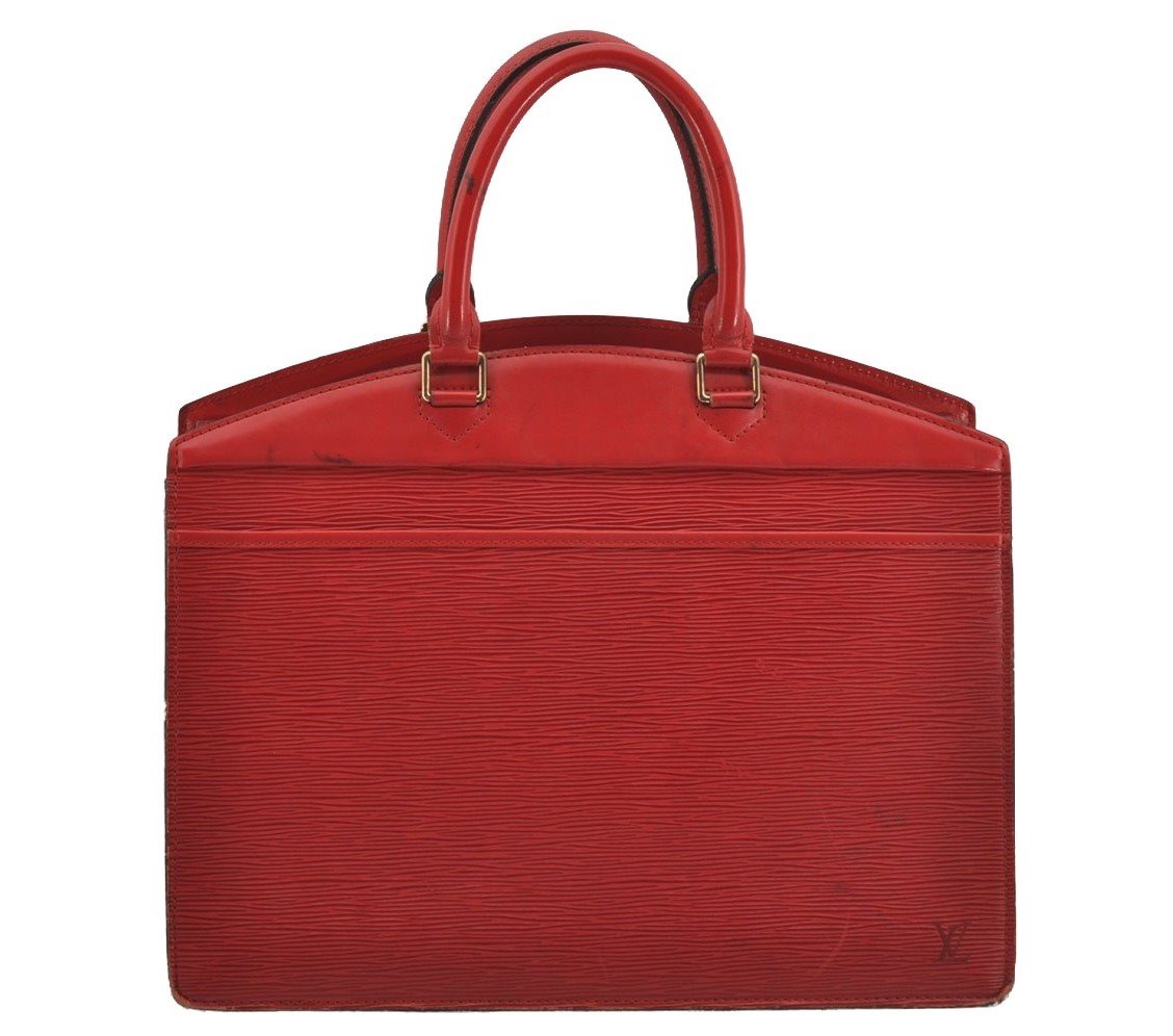 Authentic Louis Vuitton Epi Riviera Hand Bag Red M48187 LV Junk 4094J