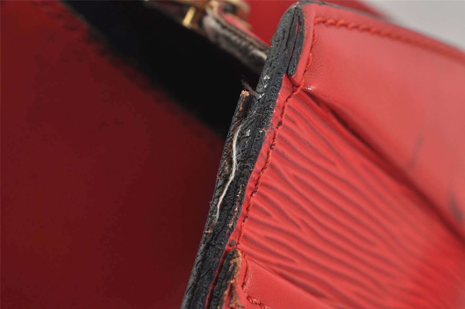 Authentic Louis Vuitton Epi Riviera Hand Bag Red M48187 LV Junk 4094J