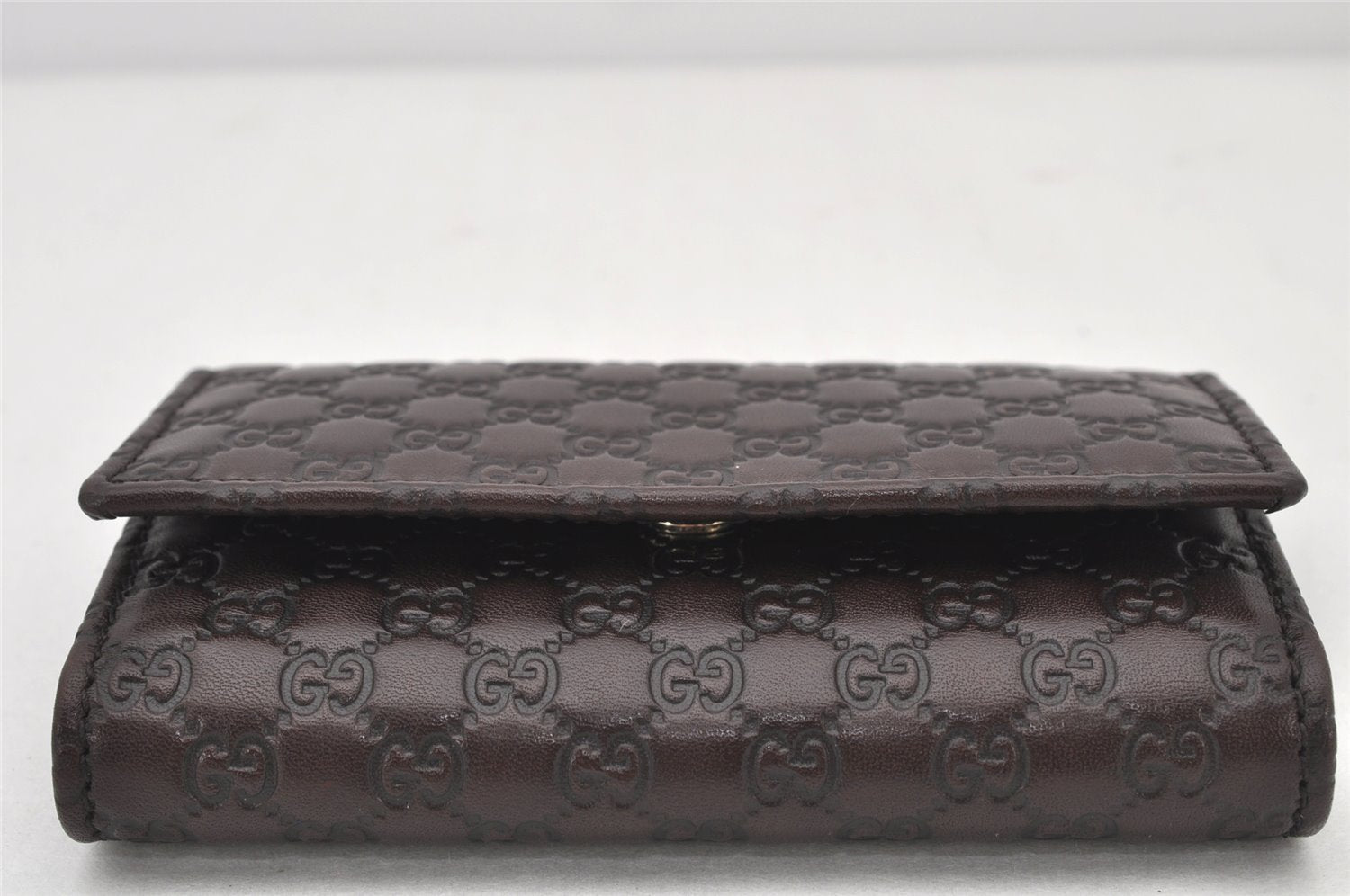 Authentic GUCCI Micro Guccissima Leather 6 Hooks Key Case 278633 Brown 4094K