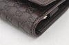 Authentic GUCCI Micro Guccissima Leather 6 Hooks Key Case 278633 Brown 4094K