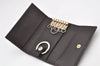 Authentic GUCCI Micro Guccissima Leather 6 Hooks Key Case 278633 Brown 4094K