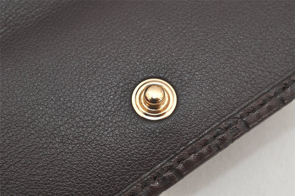 Authentic GUCCI Micro Guccissima Leather 6 Hooks Key Case 278633 Brown 4094K