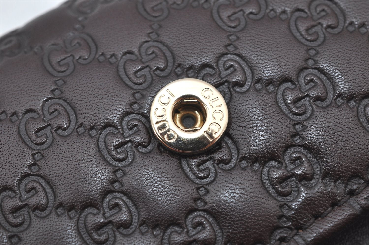 Authentic GUCCI Micro Guccissima Leather 6 Hooks Key Case 278633 Brown 4094K