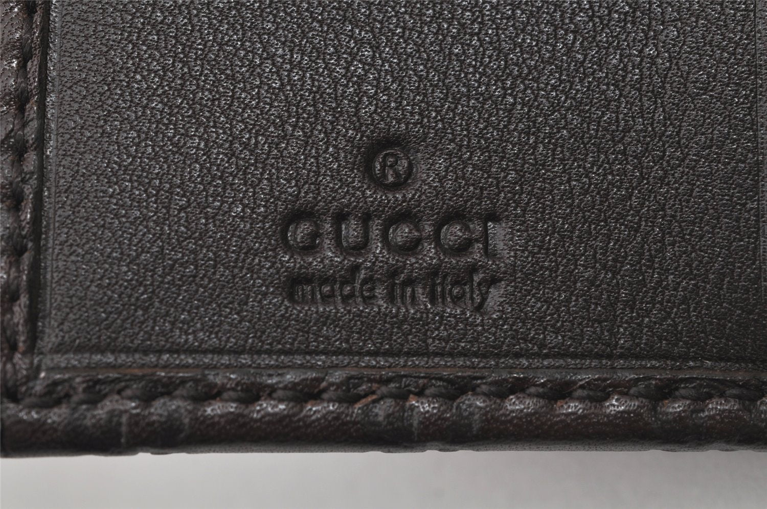 Authentic GUCCI Micro Guccissima Leather 6 Hooks Key Case 278633 Brown 4094K