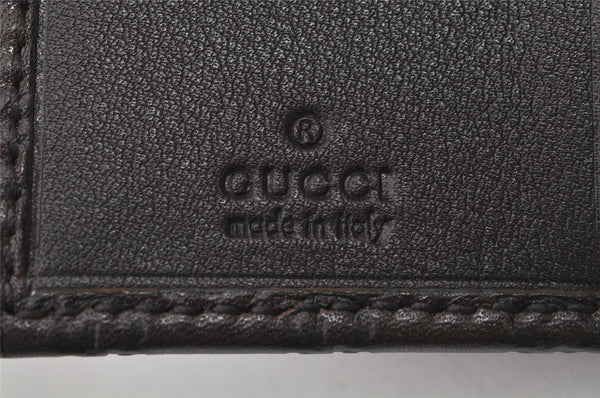Authentic GUCCI Micro Guccissima Leather 6 Hooks Key Case 278633 Brown 4094K