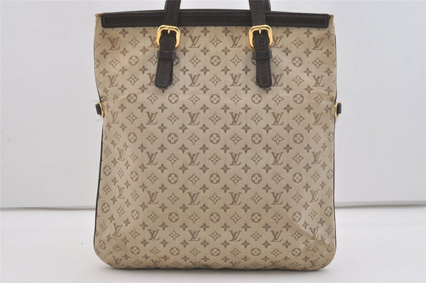 Authentic Louis Vuitton Monogram Mini Francoise 2Way Tote Bag Khaki Beige 4095J