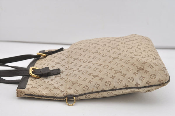Authentic Louis Vuitton Monogram Mini Francoise 2Way Tote Bag Khaki Beige 4095J