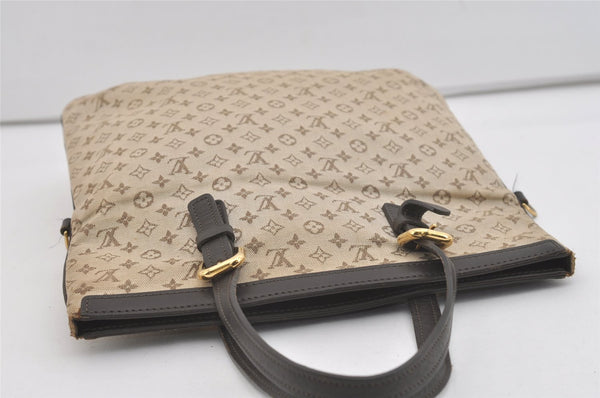 Authentic Louis Vuitton Monogram Mini Francoise 2Way Tote Bag Khaki Beige 4095J
