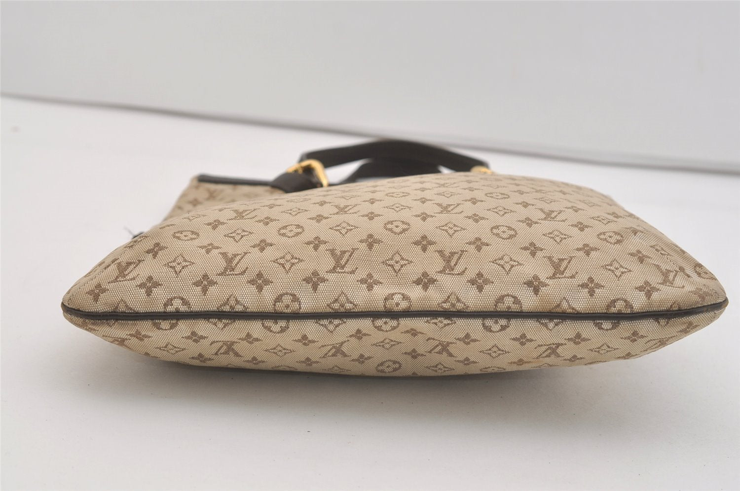 Authentic Louis Vuitton Monogram Mini Francoise 2Way Tote Bag Khaki Beige 4095J