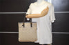 Authentic Louis Vuitton Monogram Mini Francoise 2Way Tote Bag Khaki Beige 4095J