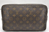 Auth Louis Vuitton Monogram Trousse Toilette 28 Clutch Hand Bag Old Model 4095K