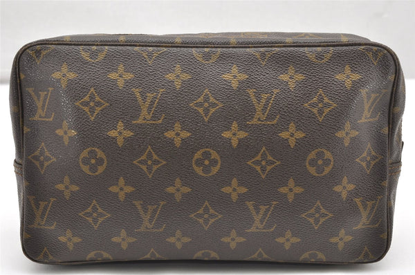 Auth Louis Vuitton Monogram Trousse Toilette 28 Clutch Hand Bag Old Model 4095K