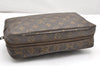 Auth Louis Vuitton Monogram Trousse Toilette 28 Clutch Hand Bag Old Model 4095K