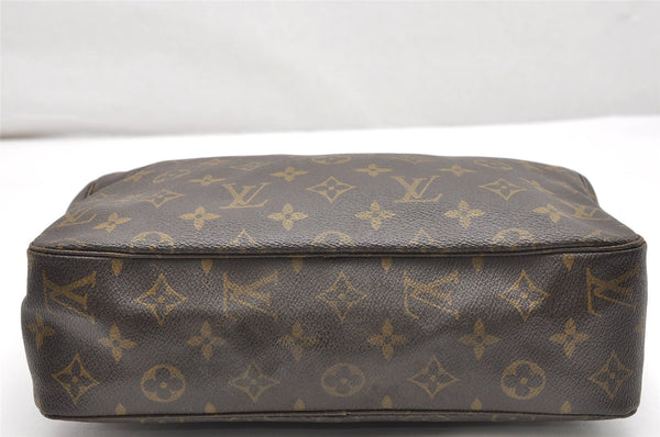Auth Louis Vuitton Monogram Trousse Toilette 28 Clutch Hand Bag Old Model 4095K