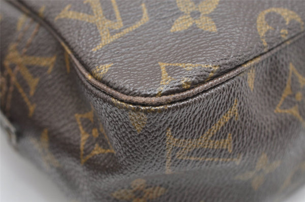 Auth Louis Vuitton Monogram Trousse Toilette 28 Clutch Hand Bag Old Model 4095K