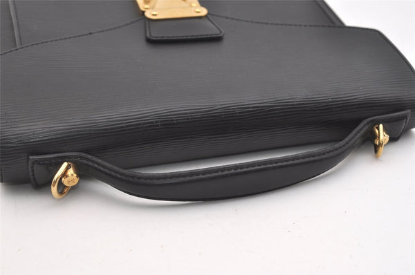 Authentic Louis Vuitton Epi Monceau 2Way Shoulder Hand Bag Black M52122 LV 4096J