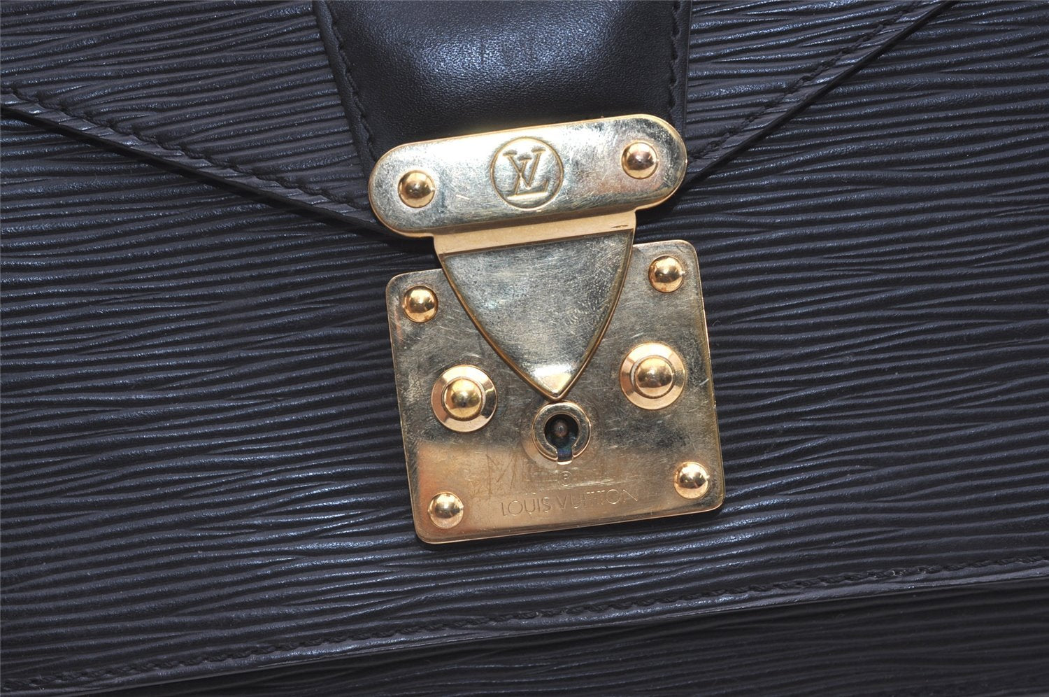 Authentic Louis Vuitton Epi Monceau 2Way Shoulder Hand Bag Black M52122 LV 4096J