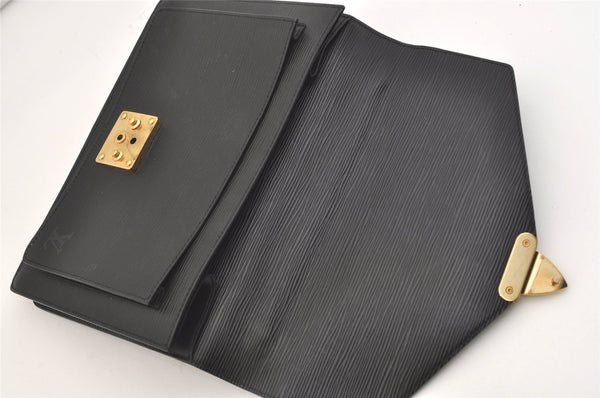 Authentic Louis Vuitton Epi Monceau 2Way Shoulder Hand Bag Black M52122 LV 4096J