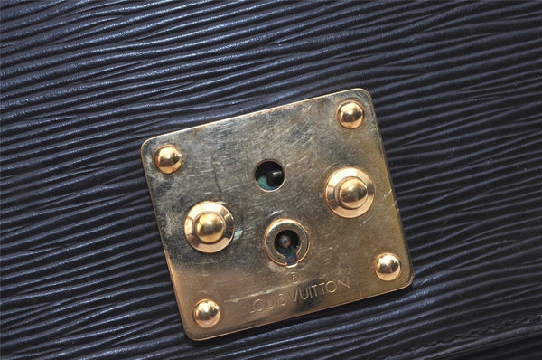 Authentic Louis Vuitton Epi Monceau 2Way Shoulder Hand Bag Black M52122 LV 4096J