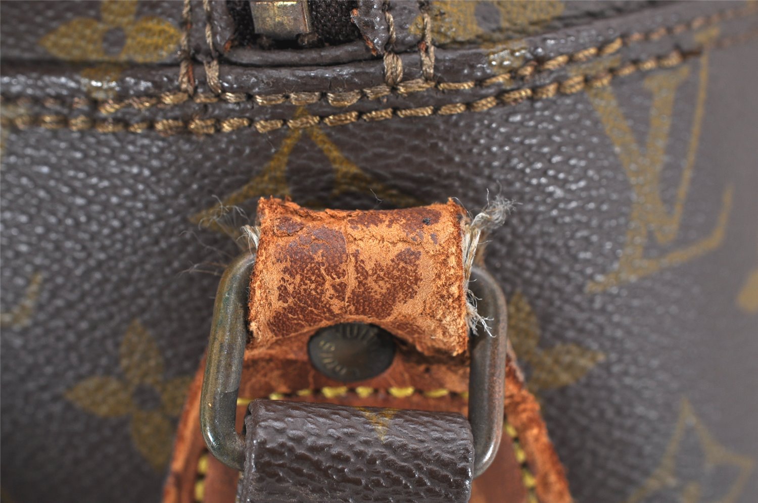 Auth Louis Vuitton Monogram Grand Marceau Shoulder Cross Bag Old Model LV 4096K