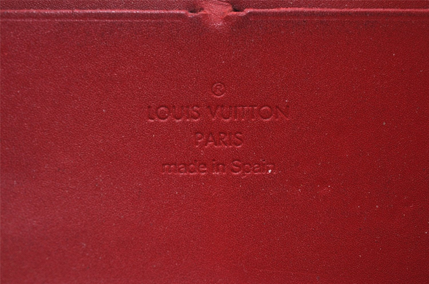 Authentic Louis Vuitton Vernis Zippy Wallet Long Purse Red M91981 LV 4097I