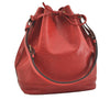 Authentic Louis Vuitton Epi Noe Shoulder Drawstring Bag Red M44007 LV 4097J