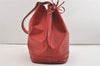 Authentic Louis Vuitton Epi Noe Shoulder Drawstring Bag Red M44007 LV 4097J