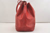 Authentic Louis Vuitton Epi Noe Shoulder Drawstring Bag Red M44007 LV 4097J