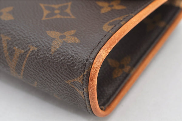 Auth Louis Vuitton Monogram Pochette Florentine Pouch Waist Bag M51855 LV 4097K