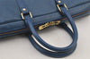 Authentic Louis Vuitton Epi Porte Documents Voyage Briefcase M41144 Blue 4098J